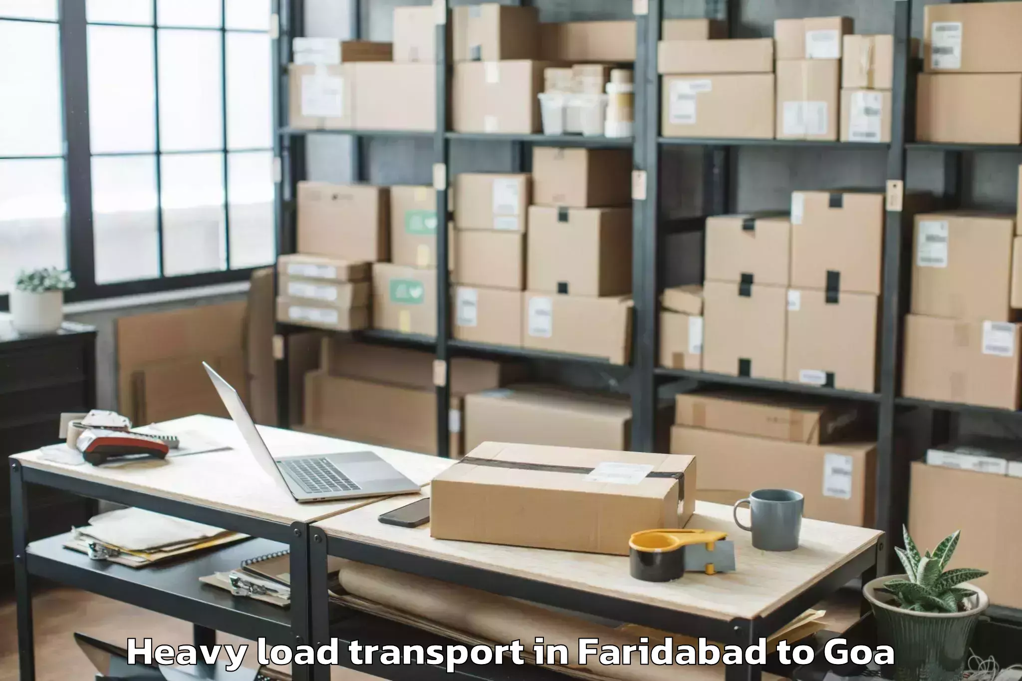 Leading Faridabad to Kankon Heavy Load Transport Provider